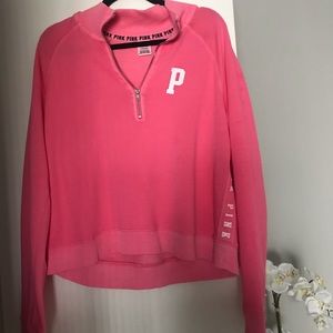 Victoria Secret Pink quarter zip sweatshirt
